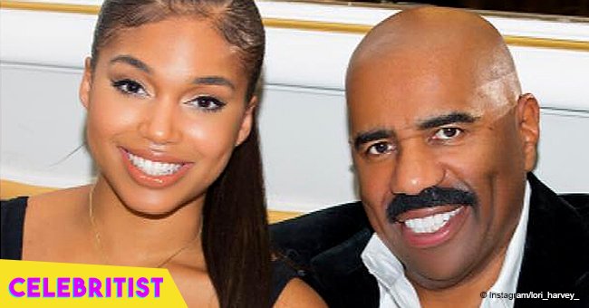 Steve Harvey's 21-year-old daughter flaunts curves in high-waisted red trousers in recent pic